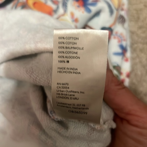 Anthropologie Floral Crew Neck Sweater White - Picture 5 of 5